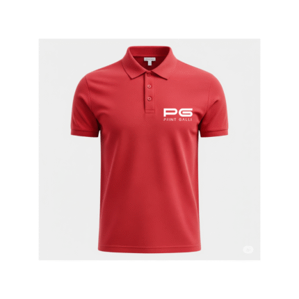 Adidas Men’s Dry-Fit Red Polo T-Shirt