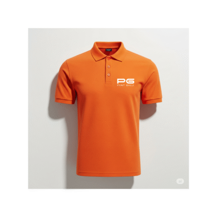 PG-Carbon Cotton Pique Orange Polo T-Shirt
