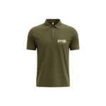 PG-Carbon Cotton Pique Military Green Polo T-Shirt