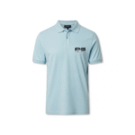 PG-Carbon Cotton Pique Ice Blue Polo T-Shirt