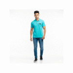PG-Carbon Cotton Pique Aqua Polo T-Shirt - Image 2