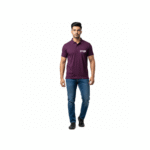 PG-Carbon Cotton Pique Purple Polo T-Shirt - Image 2
