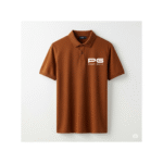 PG-Carbon Cotton Pique Chestnut Polo T-Shirt