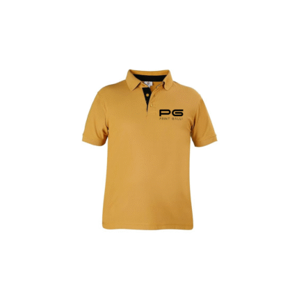 PG-Spanish Magcool Yellow Polo T-Shirt with Black Inner Collar