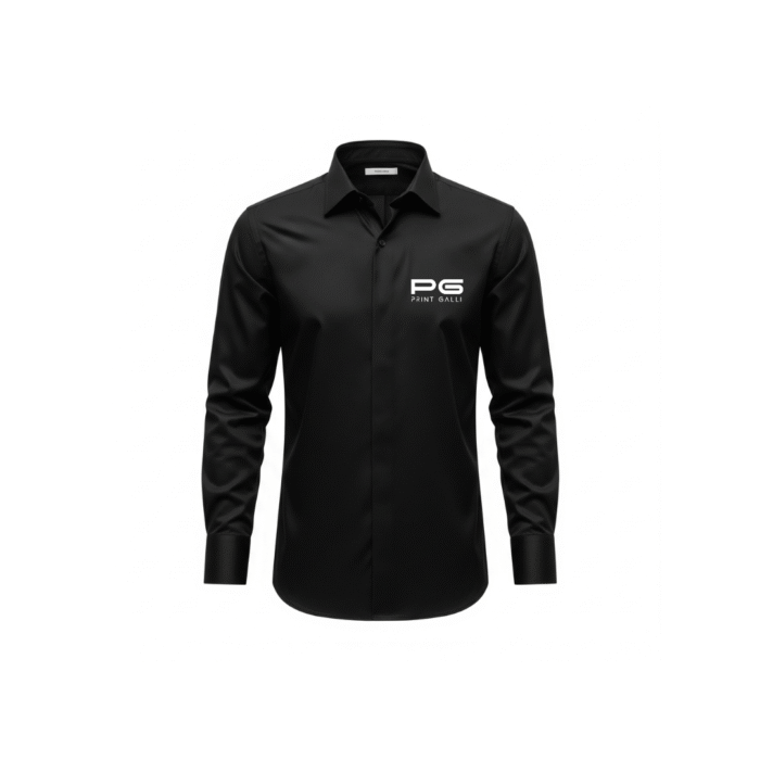 PG-Rare Rabbit Men's Cotton Formal Shirt – Black - Image 1