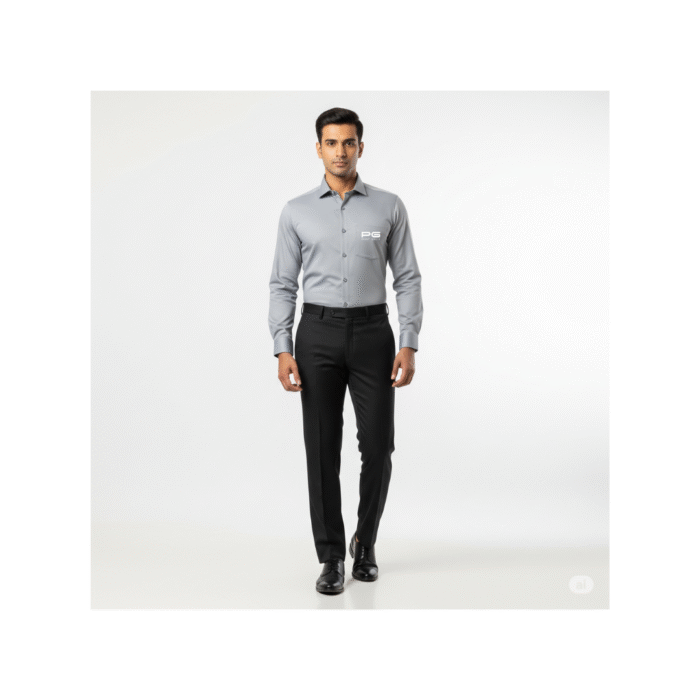 PG-Arrow Men’s Filafil Formal Shirt – Grey - Image 2
