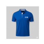 Adidas Blue Polo T-Shirt with White Collar Accent