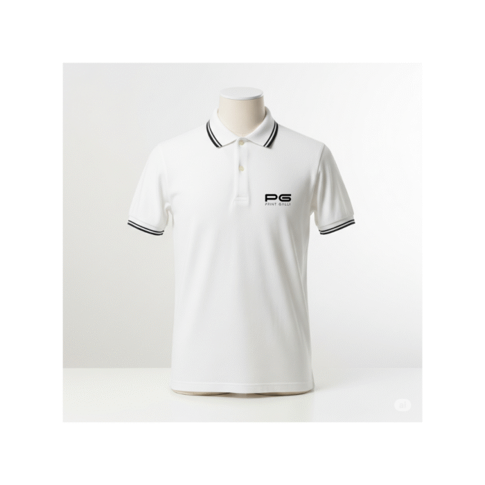 PG-Rare Rabbit White Polo T-Shirt (Unisex Fit) - Image 1