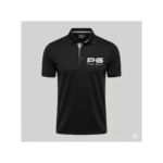 Adidas Black Polo T-Shirt with Grey Collar Accent