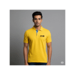 Adidas Yellow Polo T-Shirt with Blue Collar Accent - Image 2