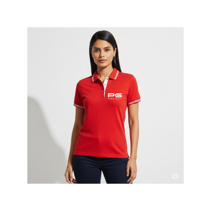 PG- Ruffty Tipping Red Polo T-Shirt - Image 2