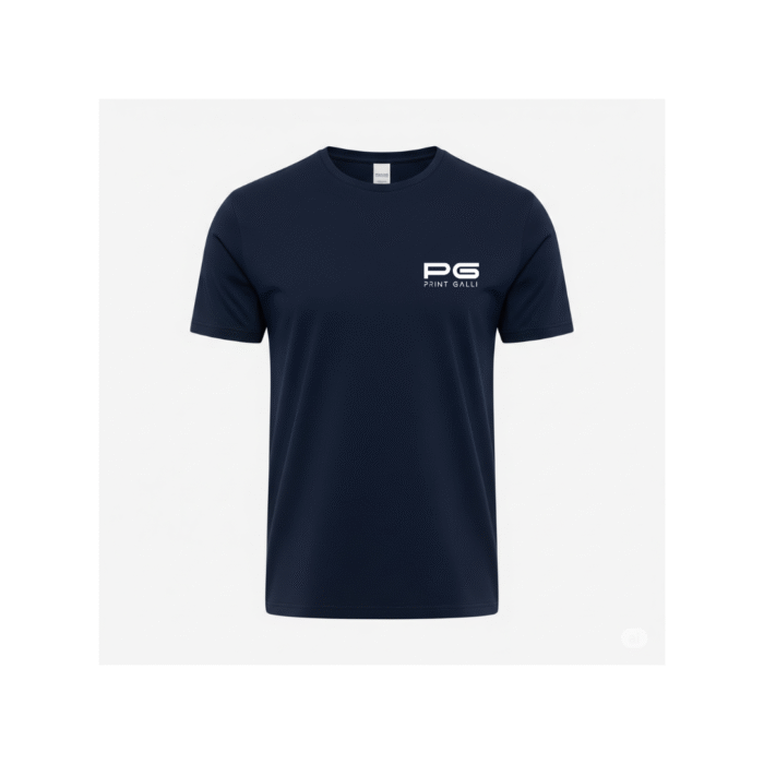 PG-HO2 Men's Polyester Navy Blue Round Neck T-Shirt - Image 1