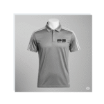 PG-Adidas Grey Polo T-Shirt with 3 White Stripes