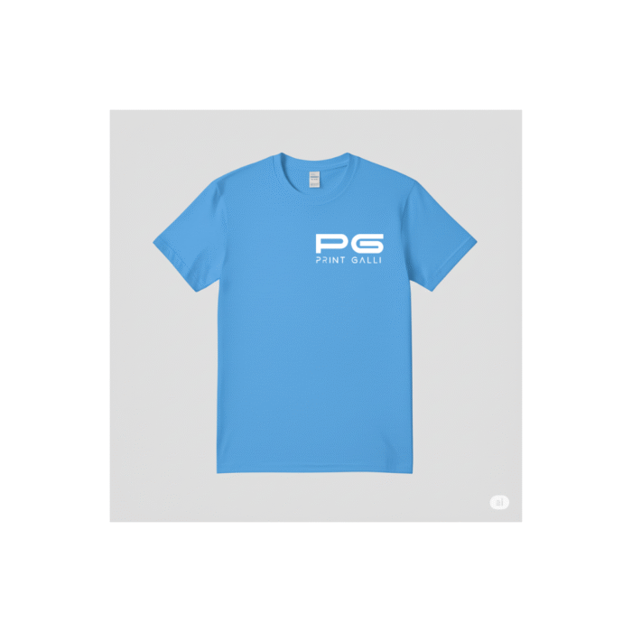 PG-HO2 Men's Polyester Royal Blue Round Neck T-Shirt - Image 1