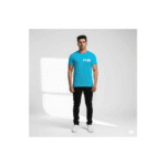 PG-HO2 Men's Polyester Royal Blue Round Neck T-Shirt - Image 2
