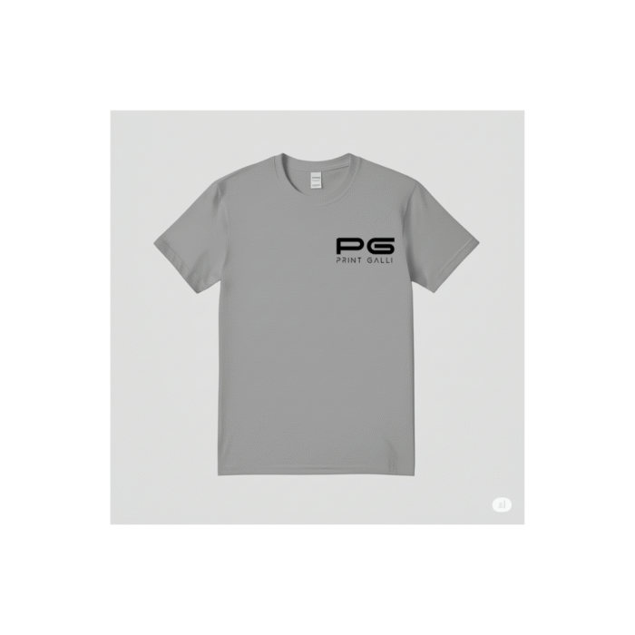 PG-HO2 Men's Polyester Grey Round Neck T-Shirt - Image 1
