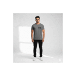 PG-HO2 Men's Polyester Grey Round Neck T-Shirt - Image 2